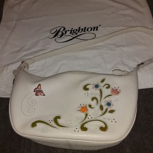 Brighton Leather handbag with butterflies
